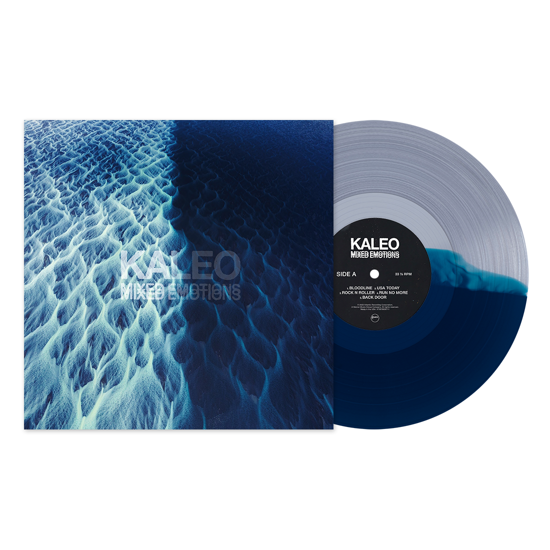 Mixed Emotions Vinyl (Blue & Clear Split Colored)