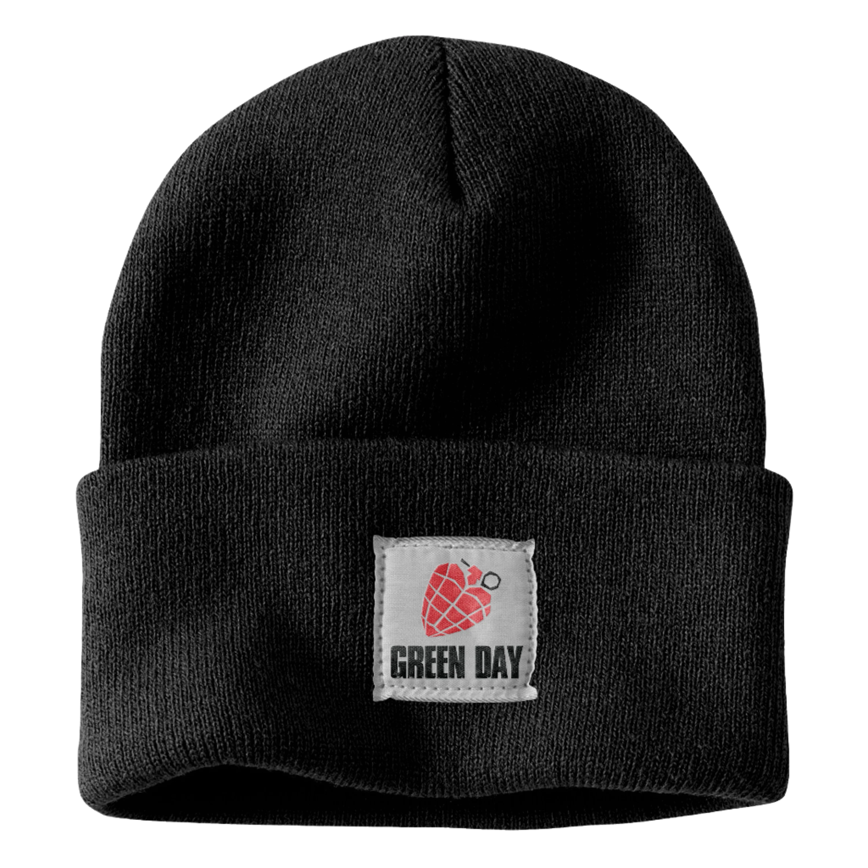 Heart Grenade Patch Black Beanie