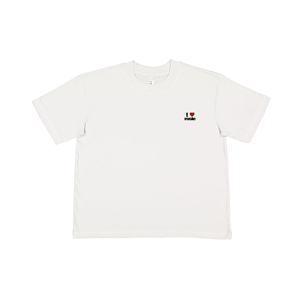 ‘i heart rosie’ white t-shirt