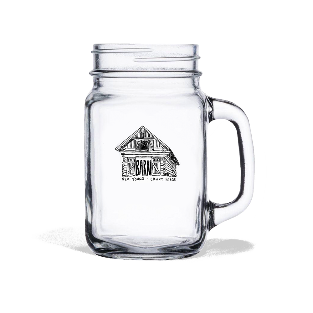 Barn Mason Jar Beverage Glass