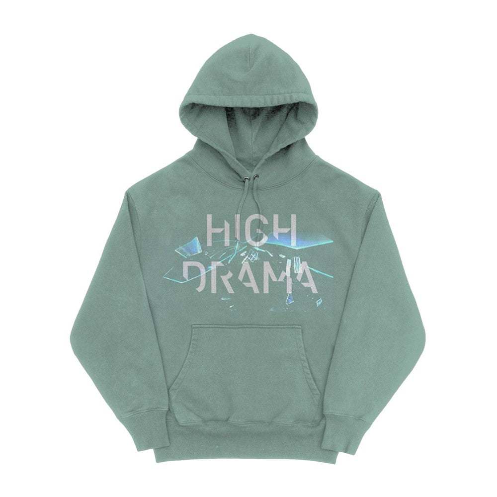 High Drama Text Hoodie Green